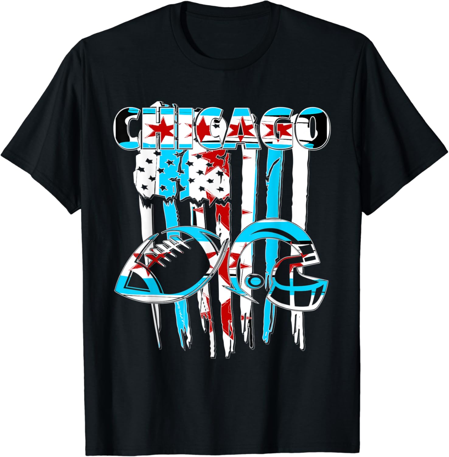 Chicago Football City of Chicago Football Fans and Athelets TShirt Clothing