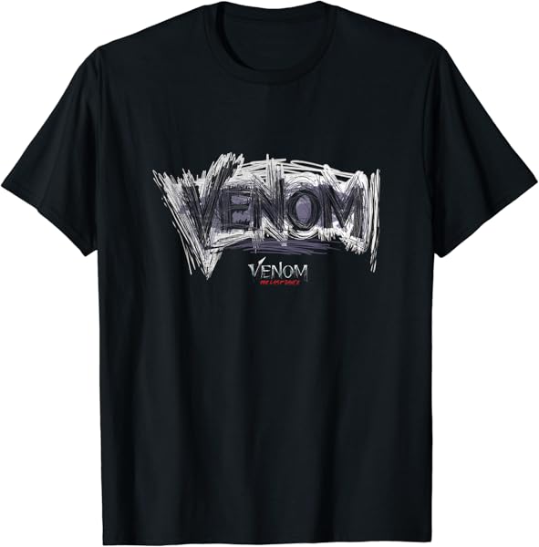 Marvel Venom: The Last Dance Scratch Distressed Title Logo T-Shirt