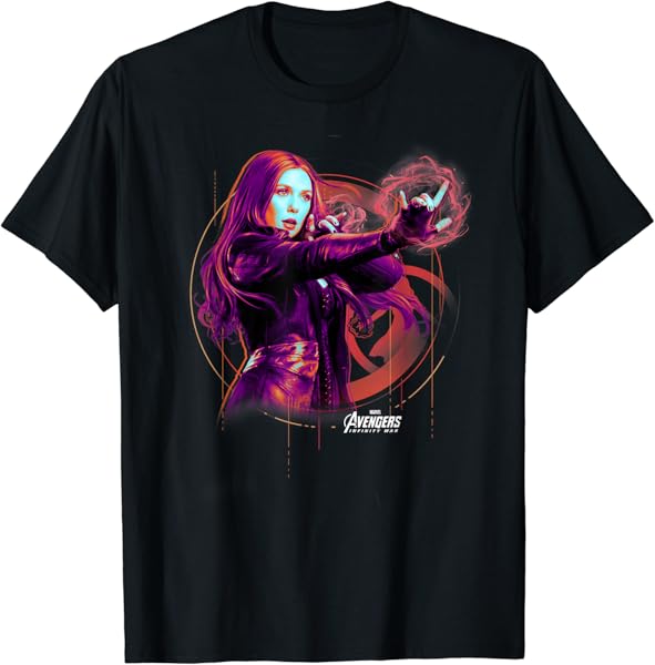 Marvel Infinity War Scarlet Wich Tech Graphic T-Shirt T-Shirt