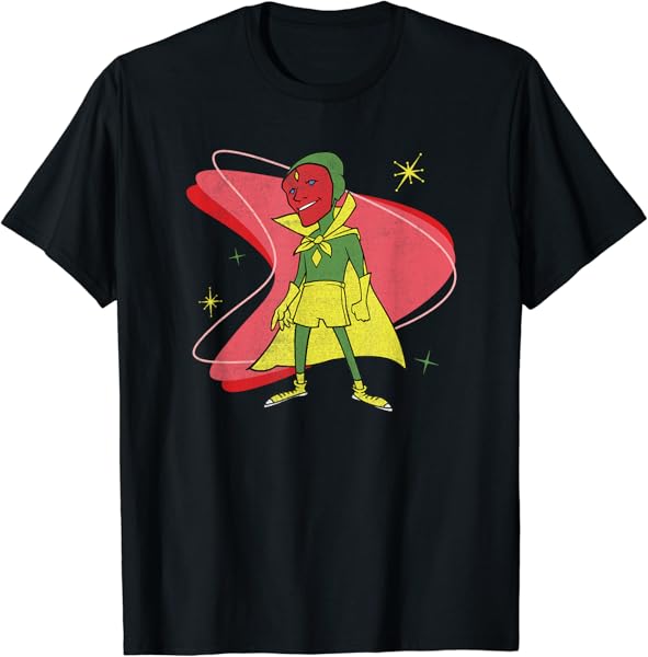 Marvel WandaVision Vision 50s Retro T-Shirt
