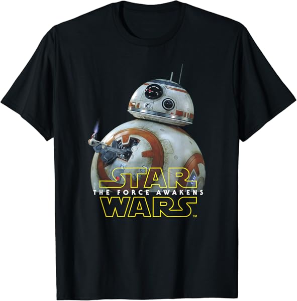 Star Wars BB-8 Lighter Episode 7 Graphic T-Shirt T-Shirt