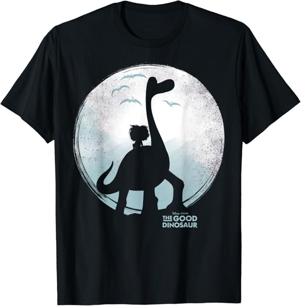 Disney Pixar The Good Dinosaur Moon Silhouette Movie Logo T-Shirt