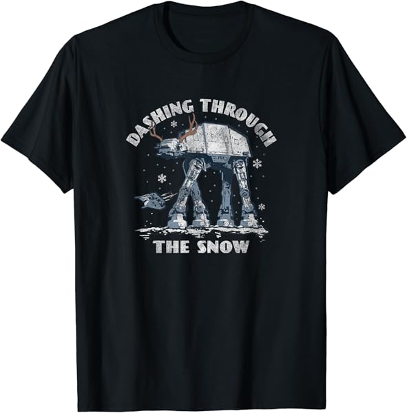 Star Wars Christmas AT-AT Walker Dashing Through The Snow T-Shirt