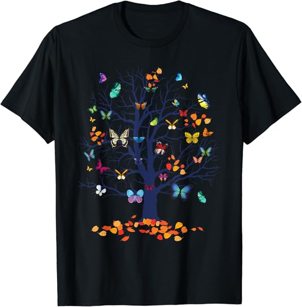 Butterfly Tree - Lepidopterist Butterfly Lover Butterflies T-Shirt
