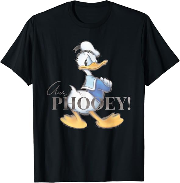 Disney 100 Anniversary Donald Duck D100 Quote Aw Phooey T-Shirt