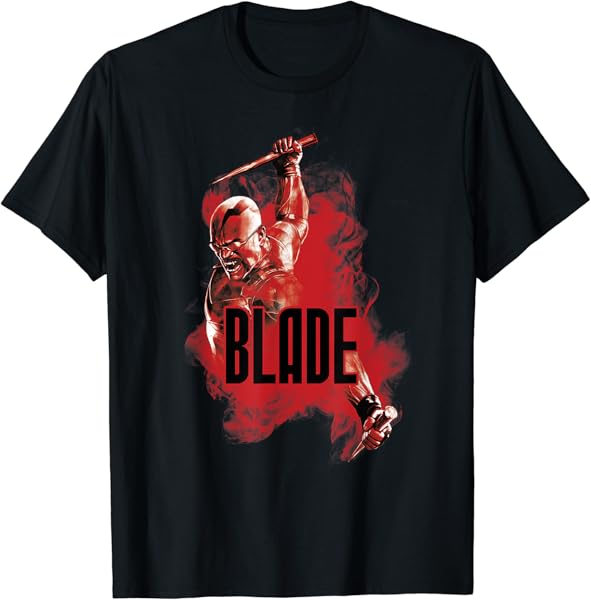 Marvel Blade Action Shot Portrait T-Shirt