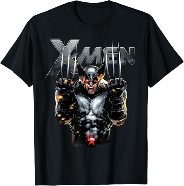 Marvel X-Men Wolverine Full Metal Razor Edge Graphic T-Shirt T-Shirt