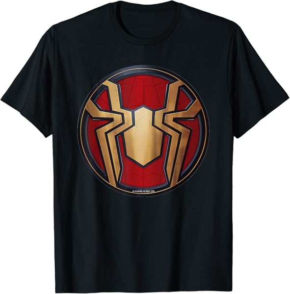 Marvel Spider-Man: No Way Home Gold Spider Suit Logo T-Shirt