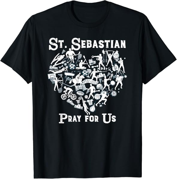 St. Sebastian Patron Saint of Sports Athletes Catholic T-Shirt