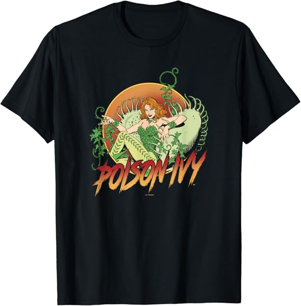 DC Comics Batman Poison Ivy Floral Poster T-Shirt