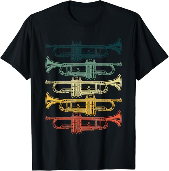 Cool Trumpet For Men Women Marching Band Musician Jazz Music T-Shirt