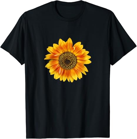 Amazon かわいいひまわり ひまわり 楽しい自然フラワーガーデン愛好家 Sunflower Tシャツ Tシャツ カットソー 通販
