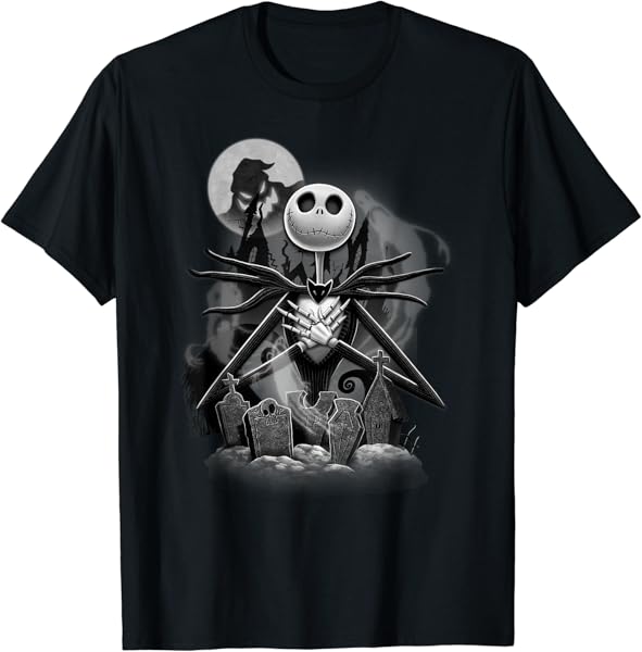 Disney Nightmare Before Christmas Jack Night Scene T-Shirt