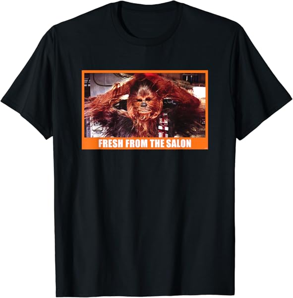 Star Wars Chewbacca Wookiee Fresh from the Salon Funny Meme T-Shirt