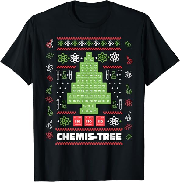 Chemistree Funny Science Christmas Tree Chemistry Chemistry T-Shirt