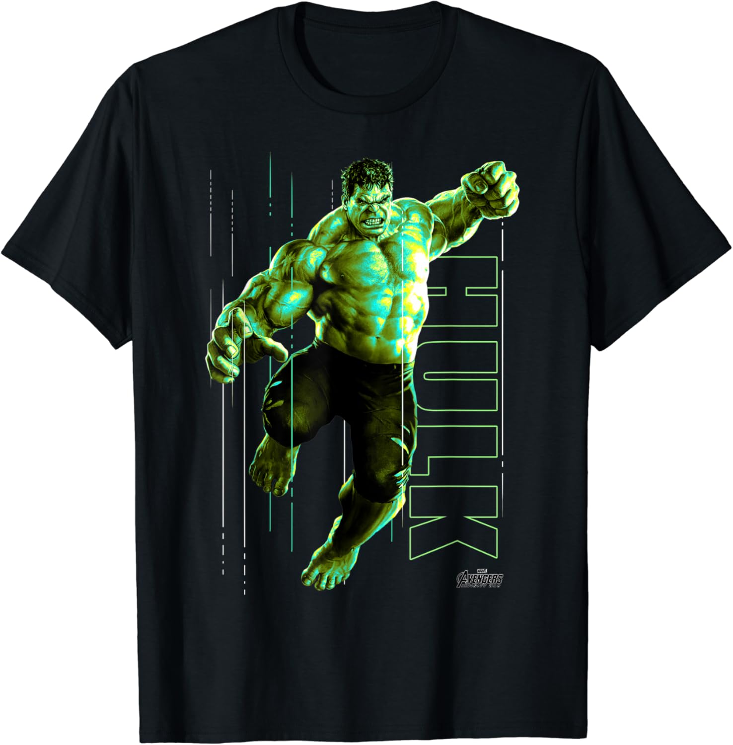 Marvel Infinity War Incredible Hulk Jump Smash T-Shirt