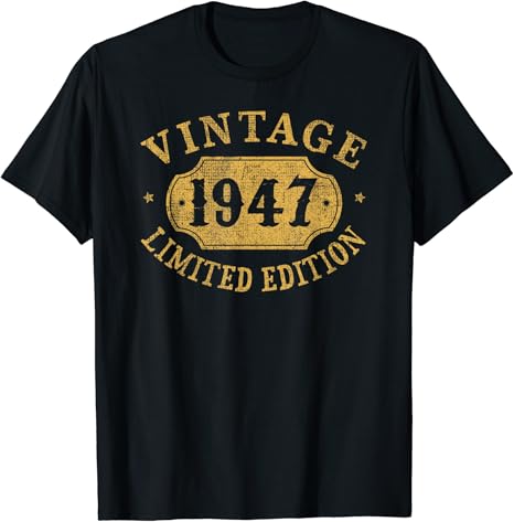 Amazon 1947年生まれの73歳の73歳の誕生日プレゼント Tシャツ Tシャツ カットソー 通販
