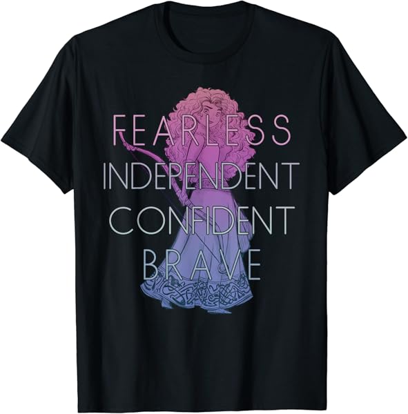 Disney Brave Merida Fearless Independant Confident T-Shirt T-Shirt