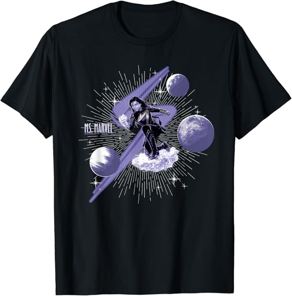 Marvel Studios The Marvels Ms. Marvel Kamala Khan and Symbol T-Shirt