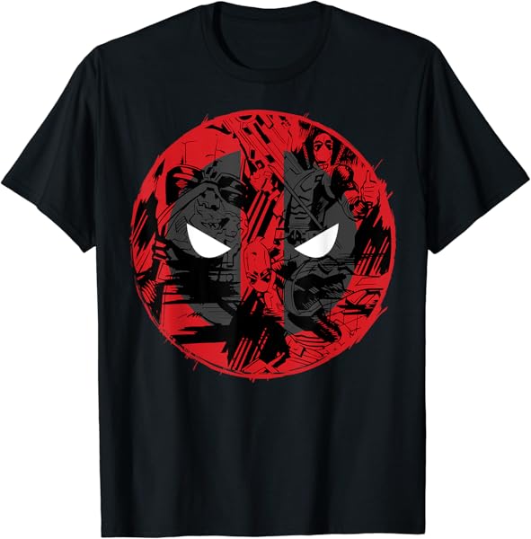 Marvel Deadpool Comic Logo Fill T-Shirt