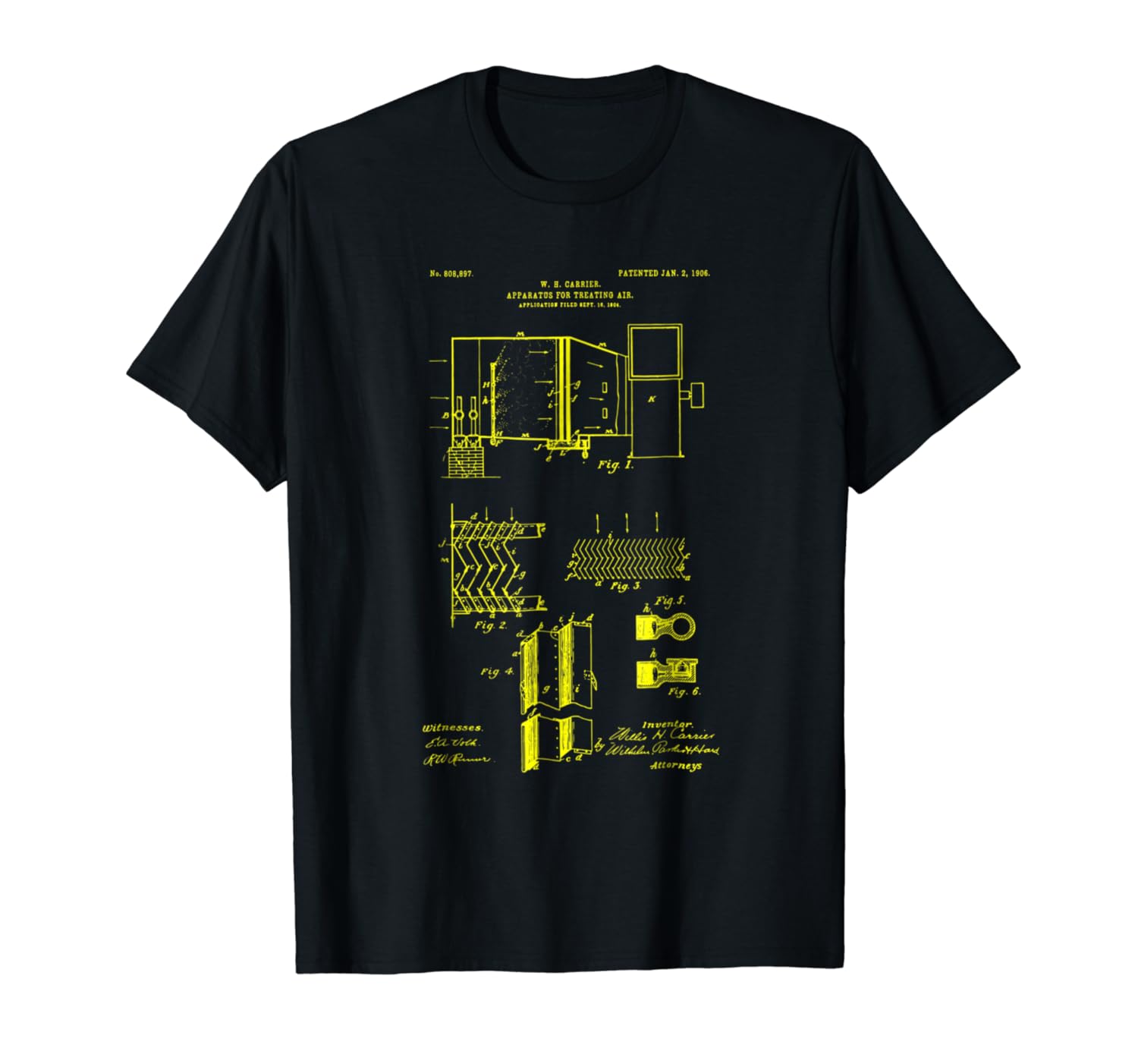 HVAC Technician Funny first Air Condition Patent t shirt