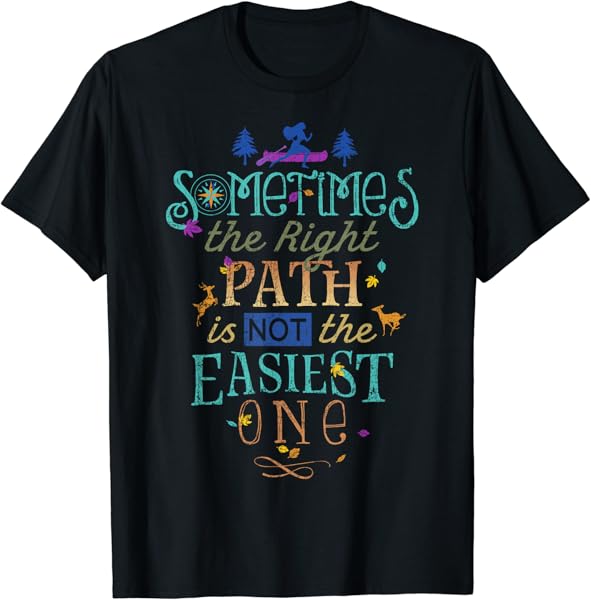 Disney Pocahontas Right Path Quote Graphic T-Shirt T-Shirt