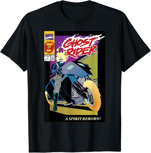 Marvel Ghost Rider Number 1 Comic Cover T-Shirt