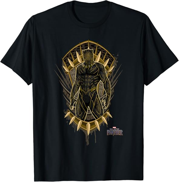 Marvel Black Panther Movie Killmonger Jaguar Crest T-Shirt T-Shirt