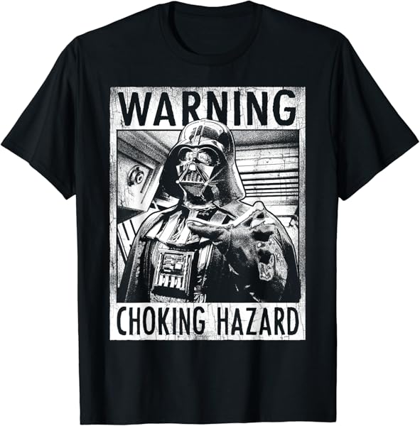 Star Wars Darth Vader Choking Hazard Vintage Graphic T-Shirt T-Shirt