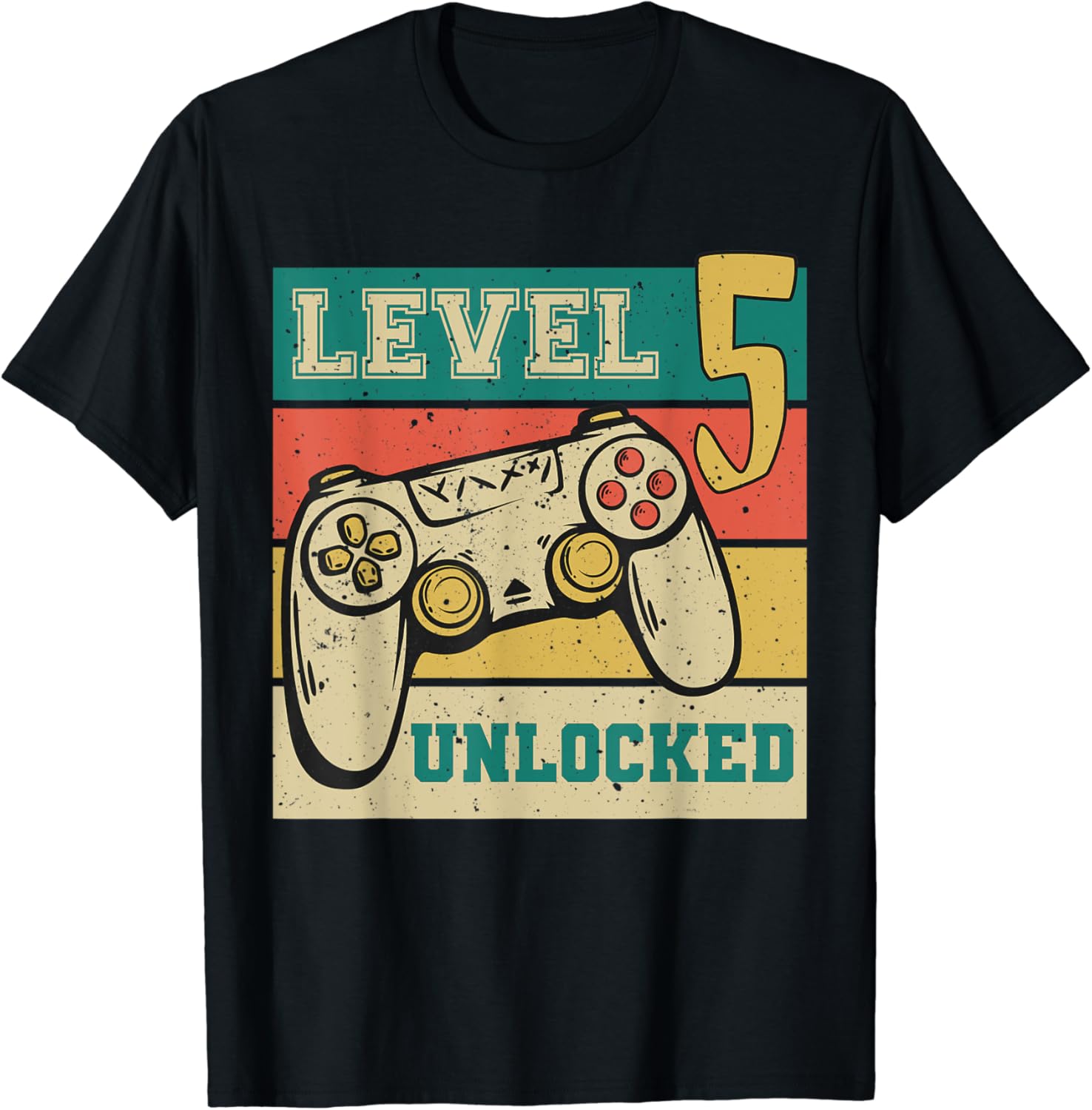 Birthday Gamer Shirt Level 5 Unlocked Video Game Lovers