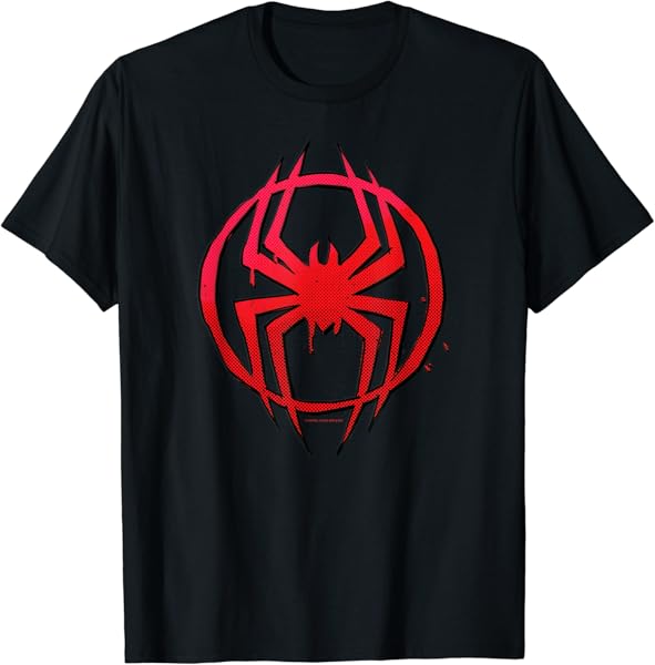 Marvel Spider-Man: Across the Spider-Verse Miles Symbol Dots T-Shirt