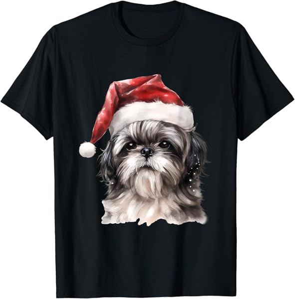 Shih Tzu Christmas Dog T-Shirt