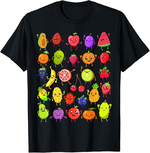Cartoon Kawaii Fruits T-Shirt