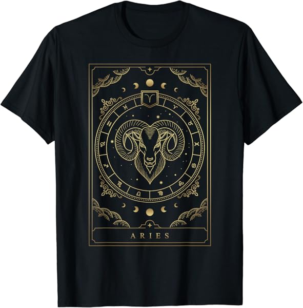 Aries Horoscope And Zodiac Constellation Symbol T-Shirt