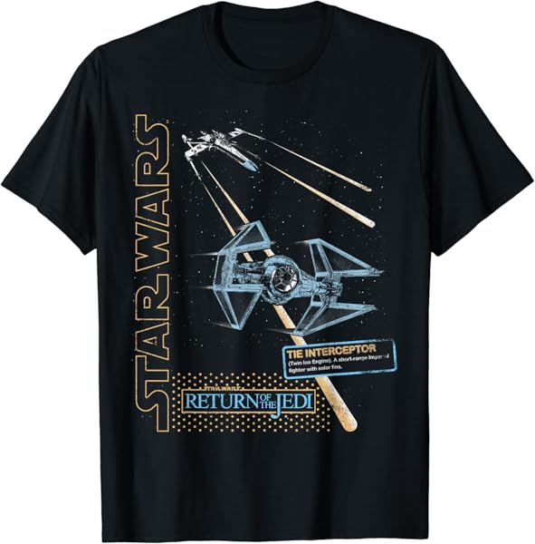 Star Wars Return Of The Jedi TIE Fighter Interception T-Shirt