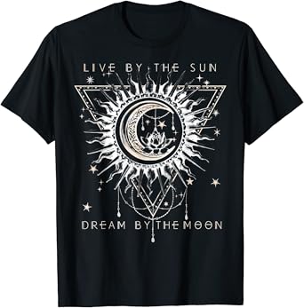 Sun and moon graphic tee Outlet