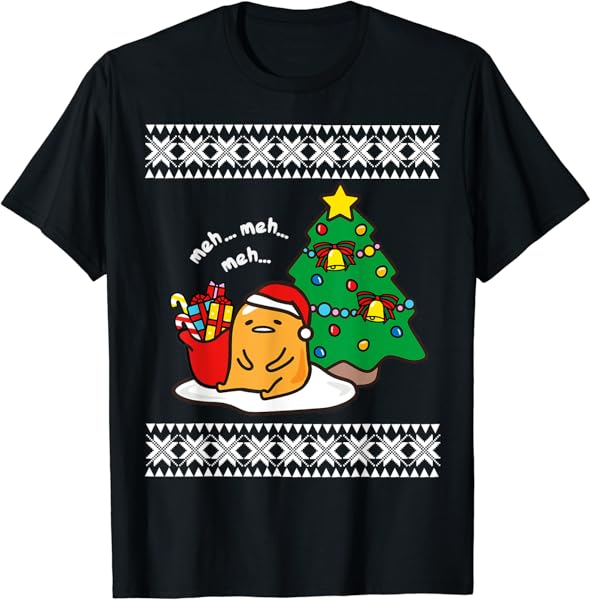 Gudetama Ugly Christmas Sweater Tee T-Shirt