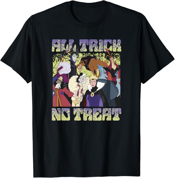 Disney Villains Halloween All Trick No Treat T-Shirt