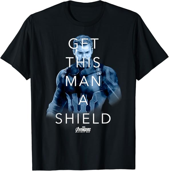 Marvel Infinity War Get Captain A Shield Graphic T-Shirt