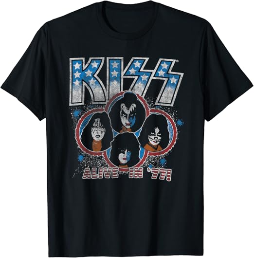 Kiss alive in 77 shirt Clearance