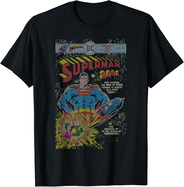 DC Comics Superman 2001 #300 Retro Comic Cover T-Shirt