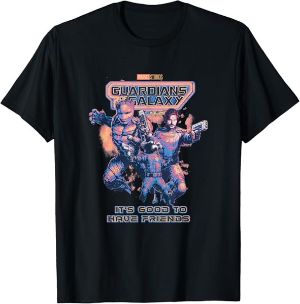 Marvel Guardians of the Galaxy Vol. 3 Good To Have Friends T-Shirt