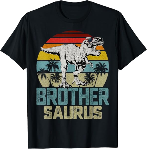 Brothersaurus T Rex Dinosaur Brother Saurus Family Matching T-Shirt