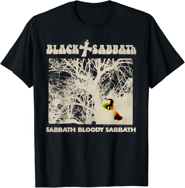 Black Sabbath Official Vintage Negative T-Shirt