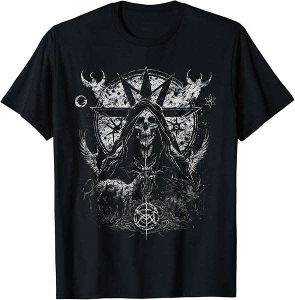 gothic aesthetic Occult Unholy grunge Emo Punk Satanic T-Shirt