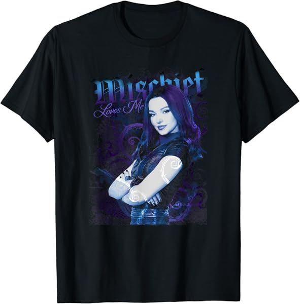 Disney Descendants 3 Mal Mischief Loves Me Poster T-Shirt