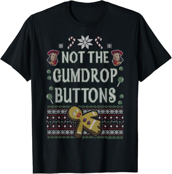 Shrek Not The Gumdrop Buttons Ugly Sweater Style Christmas T-Shirt