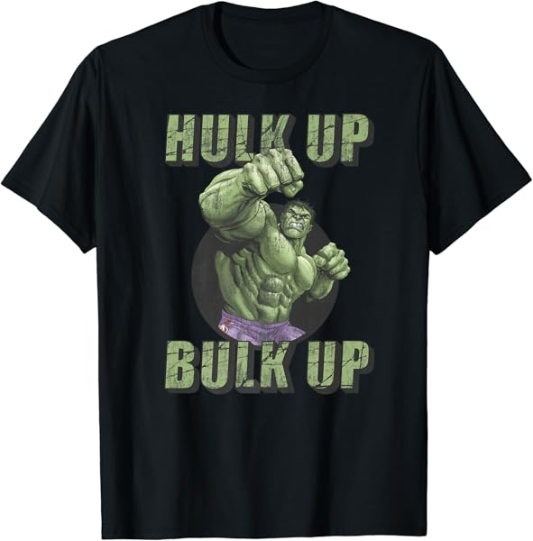 Marvel The Incredible Hulk Tough Hulk Up Bulk Up Badge Premium T-Shirt