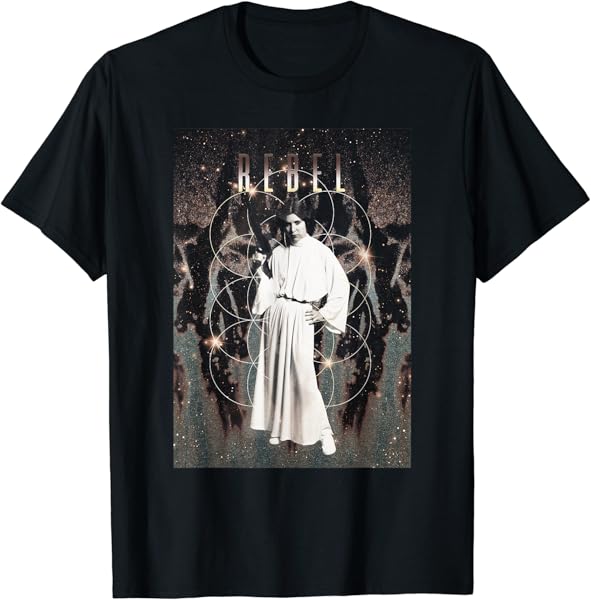 Star Wars Princess Leia Rebel Bleached Retro T-Shirt T-Shirt