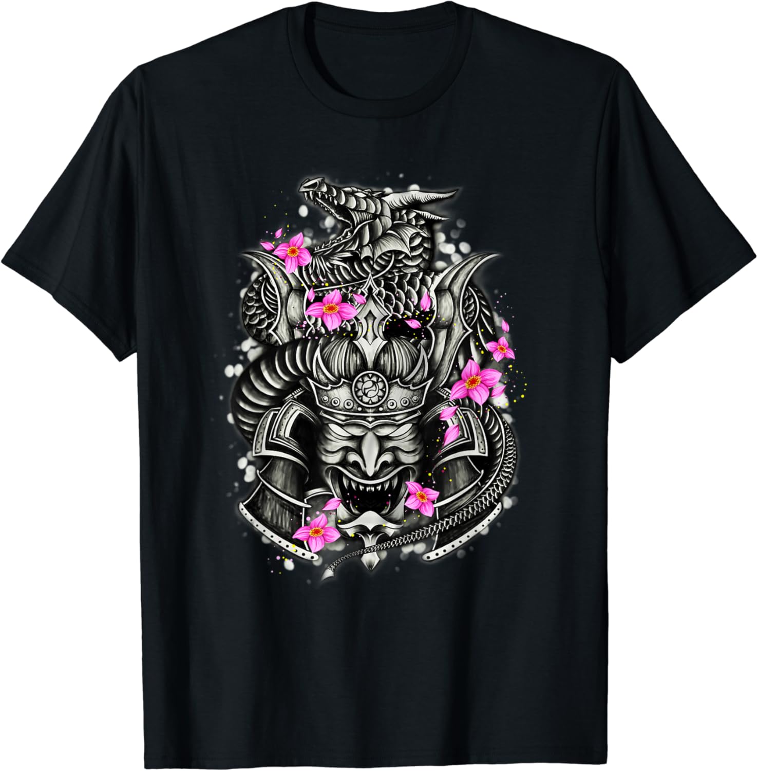 Japanese Samurai Warrior Retro T-Shirt : Amazon.co.uk: Fashion